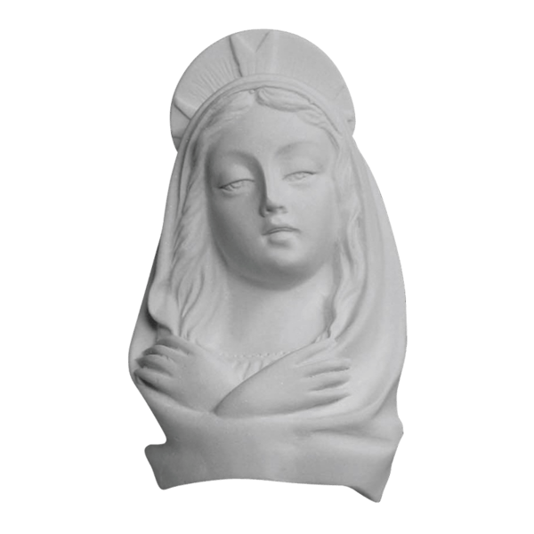 Madonna Crown Marble Statue